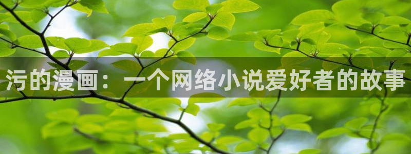 汗汗漫画大全首页：污的漫画：一个网络小说爱好者的故事